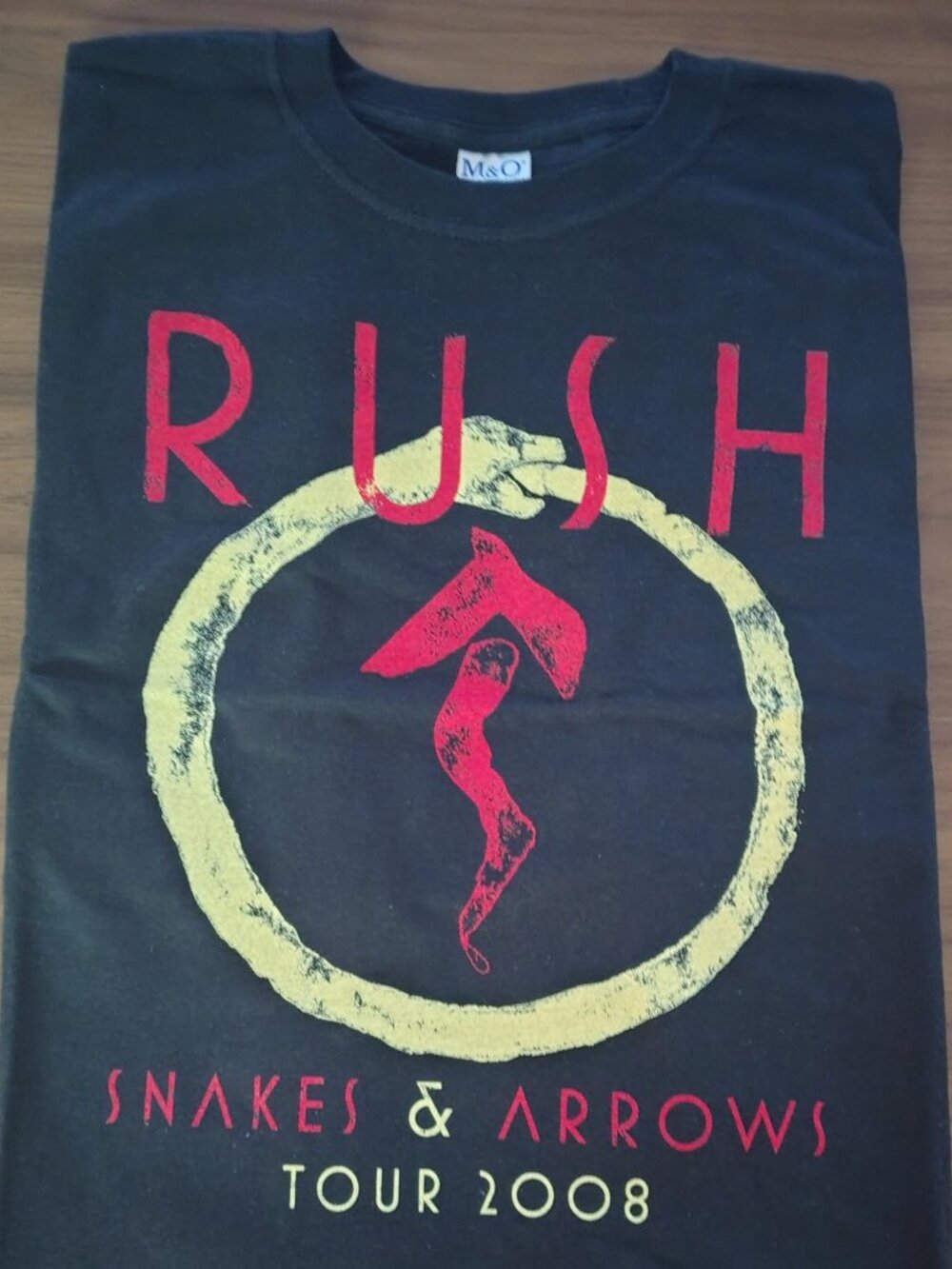 * NEW * Rush 2008 Snakes & Arrows tour t-shirt
